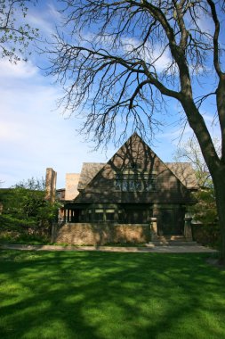 Frank Lloyd Wright house and studio clipart