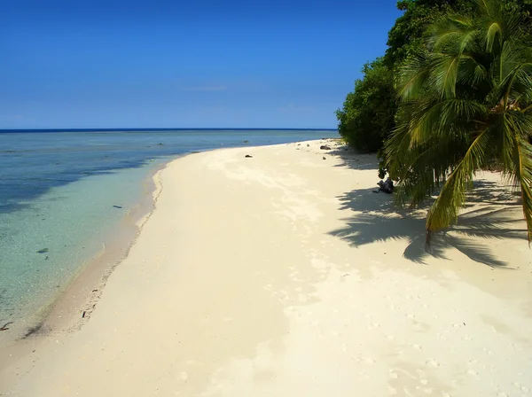 Plaży wyspa Sipadan — Zdjęcie stockowe