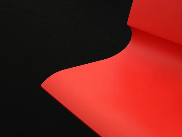 Röd plast vågig bakgrund — Stockfoto