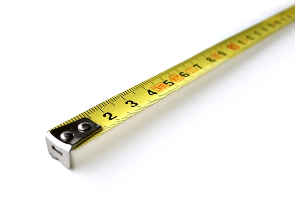 Metal measuring tape, end — Stock Photo, Image
