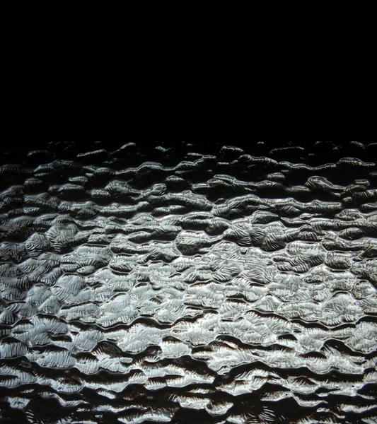 Хвилястий скляний чорний фон — стокове фото