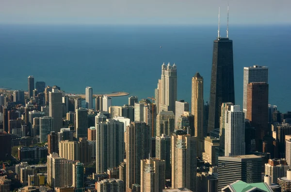 Вид с воздуха Чикаго, центр Хэнкока — стоковое фото