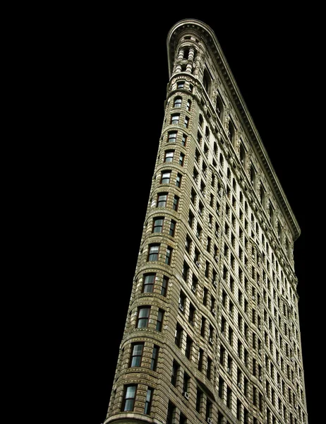 黒の建物のフラットアイアン — ストック写真