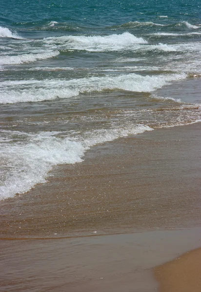 stock image Waves splashing on beach