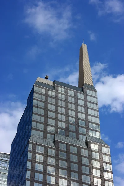 Edificio rascacielos de vidrio, vertical —  Fotos de Stock