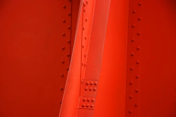 Červené lakovaného kovu — Stock fotografie