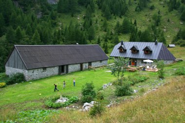 Alpine farm clipart