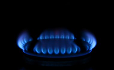 Flames from a gas stove clipart