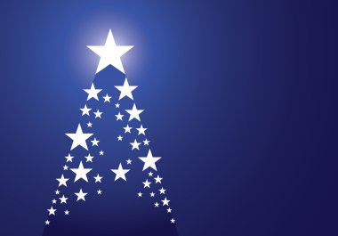 Star blue pine christmas background clipart