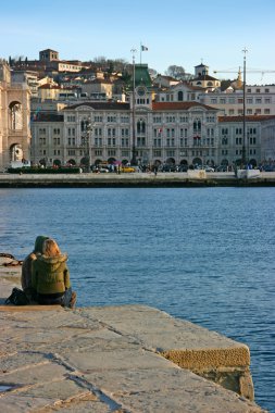 Couple in Trieste clipart