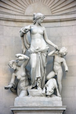 Statue of nymph Thetis clipart
