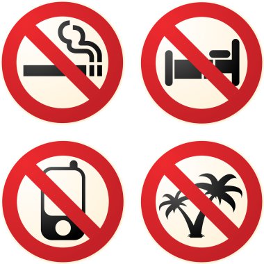 Do not signs clipart