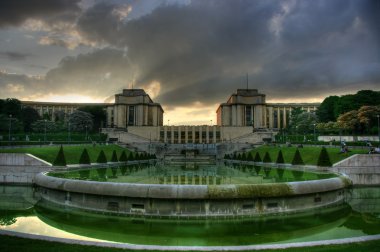 View of Trocadero in Paris clipart