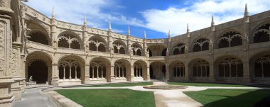 Cloister of Jeronimos monastery clipart