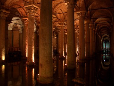 Basilica Cistern in Istanbul clipart