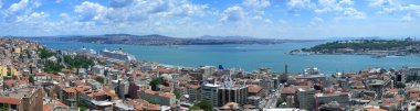 Bosphorus panoramic view clipart