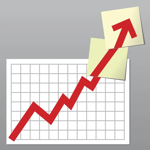 Business chart up — Stock Photo, Image