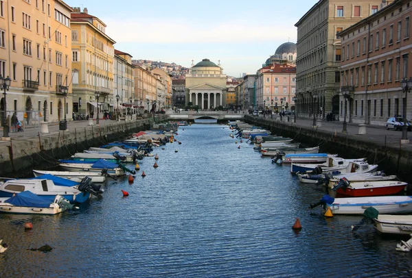 Canal Grande em Trieste — Fotografia de Stock