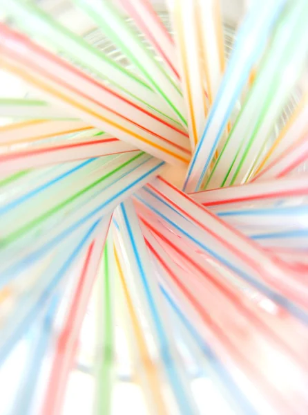 Abstract drinking straws — Stock Photo, Image