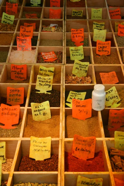 Spices on display — Stock Photo, Image