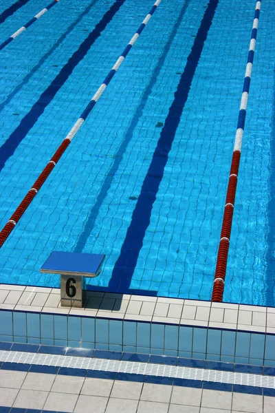 Carril de la piscina seis —  Fotos de Stock