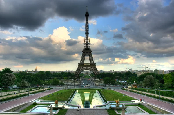 Eiffeltornet från trocadero — Stockfoto