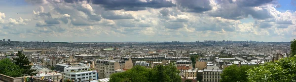 파리 도시 풍경 파노라마 — 스톡 사진