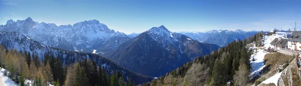 Panorama z hory lussari, Itálie — Stock fotografie