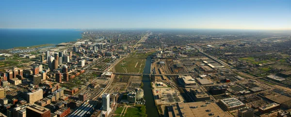 South Chicago vista aérea — Fotografia de Stock