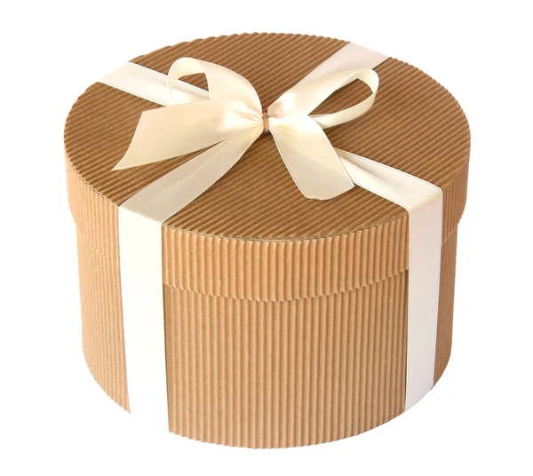 Caja de regalo redonda — Foto de Stock
