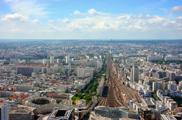 Montparnasse station aerial view — Stock Photo, Image