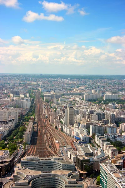 Montparnasse istasyonu havadan görünümü — Stok fotoğraf