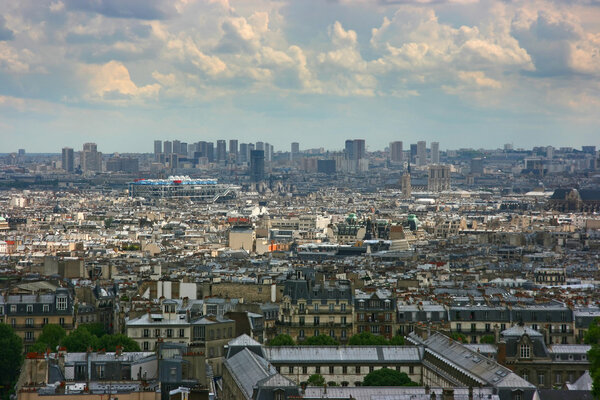 Paris cityscape from Montmartre