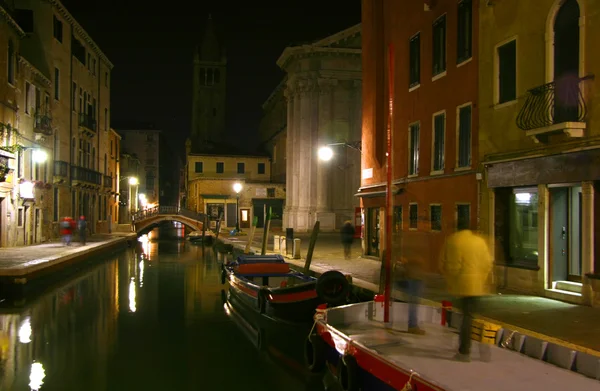 Venedig nattetid — Stockfoto