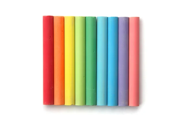 Arco-íris de giz — Fotografia de Stock