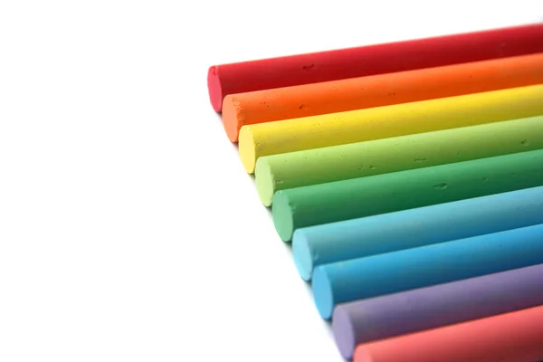 Rainbow of chalks — Stock Photo, Image