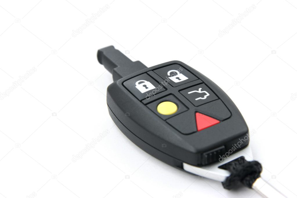 Car key remote, diagonal view