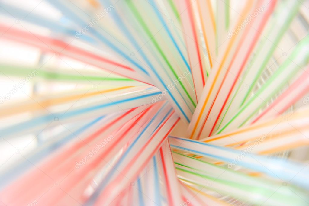 Abstract drinking straws