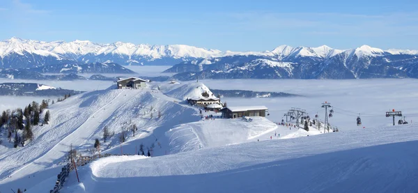 Ski resort panorama — Stock fotografie