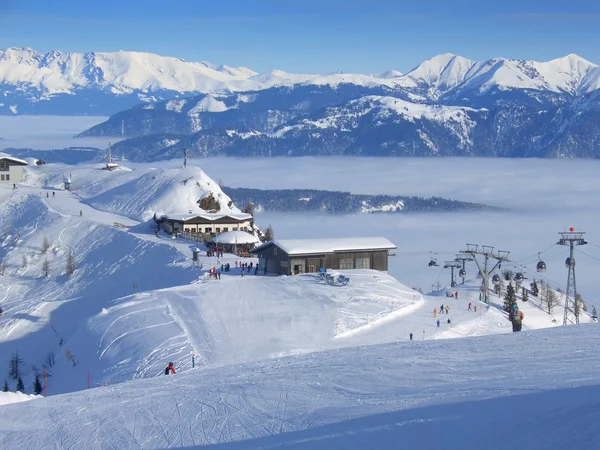 Ski resort top — Stock Photo, Image