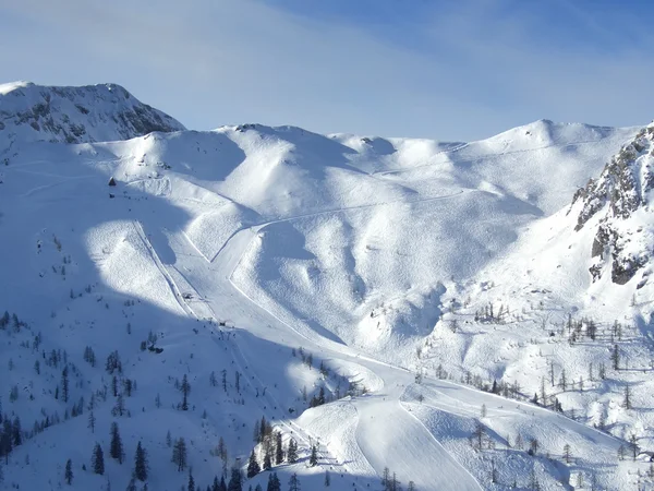 Ski resort pistes — Stock Photo, Image