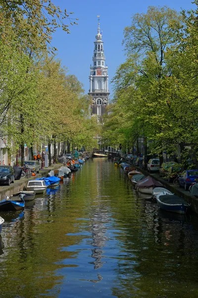 Часовая башня Zuiderkerk — стоковое фото