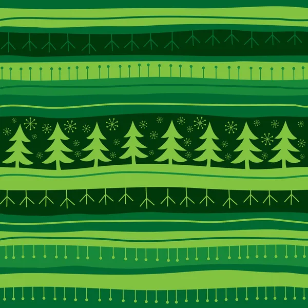 Fondo sin costuras de Navidad verde — Archivo Imágenes Vectoriales