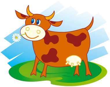 Cute cow clipart