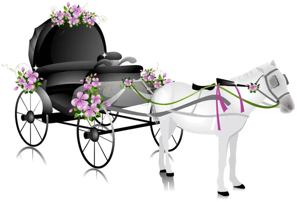 Bruiloft vervoer — Stockvector