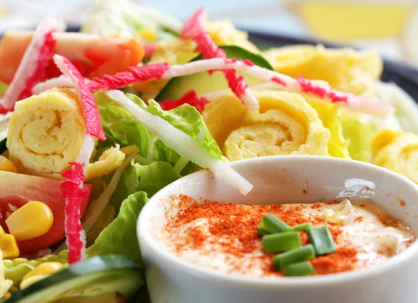 Deniz ürünleri salatası — Stok fotoğraf