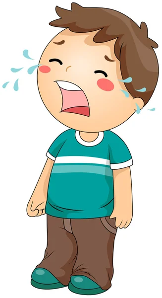 Crying — Stock Vector