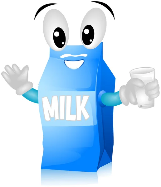牛乳を飲む — ストックベクタ