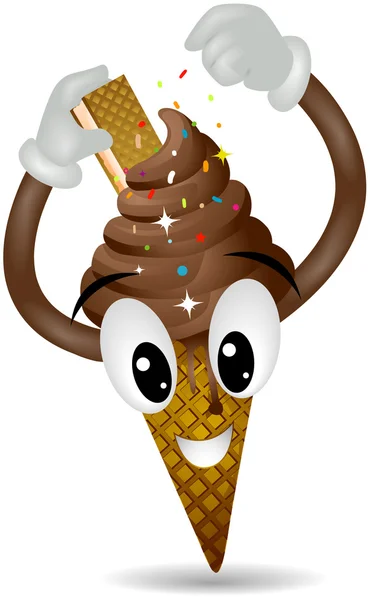 Choco Ice Cream — Stock Vector