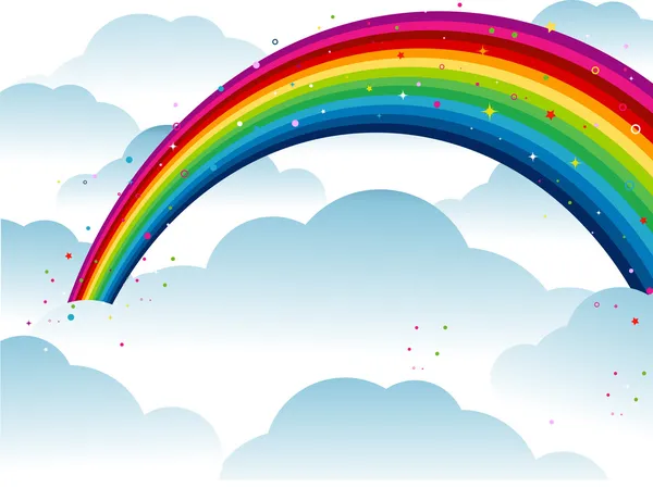 Rainbow Background — Stock Vector
